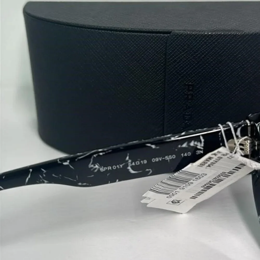 New Authentic- PRADA Dark Grey Cat Eye Ladies Sunglasses PR 01YS 09V5S0 54
